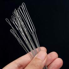 7Pcs Superfine Beading Needles, Soft Steel Wire Twisted Bead Threader For DIY Jewelry Bracelet Making - Steel - View 6
