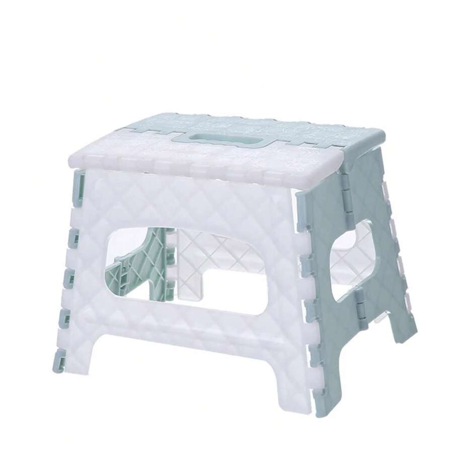Portable Folding Plastic Stool For Home Use, Multifunctional, Foldable, Suitable For Outdoor Use, For Children And Adults, Easy To Store. - Black - View 1