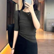 Women Lightweight Cardigans - Light Grey - View 8