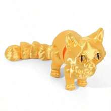 3D Printed Cat Model (Random Color), Desktop Decompression Decor, Toy, Creative Healing Gift, Multi-Scene Applicable, Birthday Gift, Room Decor - Multicolor - View 8