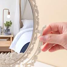 360° Rotatable Vintage Palace Style Vanity Mirror, Vertical Design Suitable For Bedroom And Dorm, Perfect For Glamorous Makeup Occasions - Multicolor - View 8