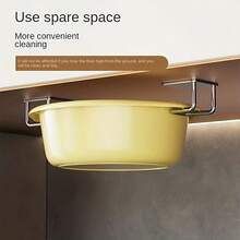 Kitchen Sink Sponge Holders And Pot Lid Holders; Strong Adhesive; Waterproof And Rust-Resistant; Suitable For Kitchens, Bathrooms, Bedrooms, And More; Kitchen Accessories. - View 7