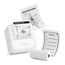 ORICO Portable Thermal Pocket Printer, 2 Inch Mini Sticker Printer, Study Notes Photo Printer, Can Be Used For Sticker Label Printing, Suitable For Diary/Journal/Travel/Notes/List/Memo And Other Uses, An Essential Little Helper For Life - Multicolor - View 18