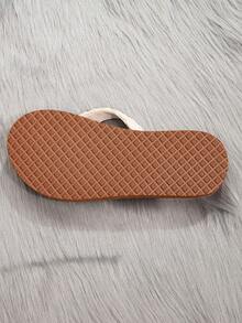 New Summer Women's Flip Flops, Sexy Open Toe, Comfortable & Versatile, Lightweight & Breathable, Fashionable Thick-Soled Sandals, Suitable For Beach, Vacation, Dates, Indoor Wear - Beige - View 8
