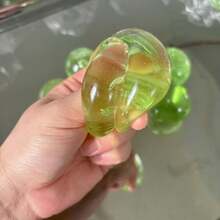 Grüne Traube Jade Perle Quetschball handgefertigtes Stressabbau-Spielzeug, grüne Traube Fruchtfleisch Traube Entlastungs-Spielzeug, kreatives Geburtstags-Party-Geschenk, Klassenzimmer-Preis, Weihnachtsstrumpf-Füller, lustiges Stressabbau-Spielzeug für Büro, Zuhause, Schule, langsamer Rücksprung Stressabbau-Dekoration, coole Schreibtisch-Dekoration Anti-Stress-Geschenk Squishy-Spielzeug - Verschiedenfarbig - Übersicht 6