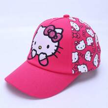 SANRIO Hello Kitty 刺繡棒球帽，可愛波點遮陽帽，可調節休閒運動帽，三麗鷗風格粉色帽子，Y2K 街頭風配件，適合日常戶外使用 - KT刺繡帽 - 查看 13