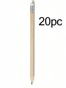 1/5/10/20/50/100pcs Customized Engraved Pencils With Eraser, Personalized Text Wood Pencils For Wedding Favors, Bulk Wedding Guest Gifts, Sketch Pencils, White Wood Color, Back To School, Teacher Appreciation Gift - Multicolor - View 6
