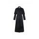Solid-color Black Priest's Robe (includes a Cross)