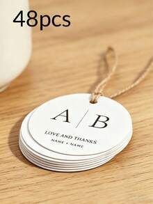 Personalized Customization Of Text, Circular Customization, Universal Blank Cards, Food, Gift Clothing, Clothing, Hang Tags, Labels, Certificates Of Conformity, Customized Logos - Multicolor - View 8
