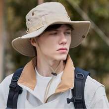 Foldable Unisex Outdoor Sun Protection Hat, Waterproof Lightweight Hiking Cap, Woven Mountaineering Hat For Men & Women - Multicolor - View 3