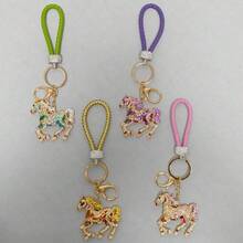 1PC Cartoon Key Ring Lovely Animal Horse Shape Pendant Keychain For Bag Key Accessories For Friends Gift - A1 - Ver 3