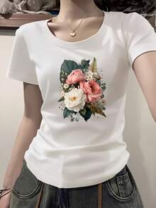 Women T-Shirts - White - View 2
