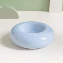 大型甜甜圈造型陶瓷寵物碗 - 時尚零食與水碗 - 易於清潔 - 適合小型至中型寵物 - 寬邊防溢設計 - 美麗的寵物食碗 - 100ml - 查看 6