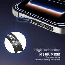 10Pcs Dustproof Phone Speaker Net & Charging Port Protector, High-Precision Anti-Block Mesh & Protective Plug, All-Round Dust & Lint Prevention With Cleaning Tools, For IPhone 17 Series Devices - Multicolor - View 3