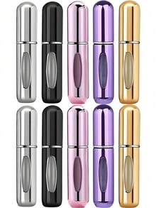1/4/5/10Pcs 5ml Refillable Perfume Atomizer Bottle, Mini Portable Spray Container For Fragrance Travel Refill, Multicolor Empty Perfume Bottle, Compact Toiletry Accessory For Travel Essentials, Summer Vacation, Weekend Trips And Holiday Gift - Multicolor - View 39