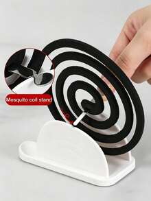 1 pieza Soporte de incienso con forma de caracol - Decoración del hogar creativa y linda, bandeja de plástico ignífugo negro o blanco para espiral antimosquitos, adecuado para la decoración de San Patricio, Pascua y primavera de la habitación, diseñado para el baño o el espacio de estar, esencial de fragancia para el hogar|Soporte de espiral|Diseño creativo, material de plástico ABS, esencial de verano, esencial para el dormitorio, la sala de estar y el baño - Multicolor - Ver 8