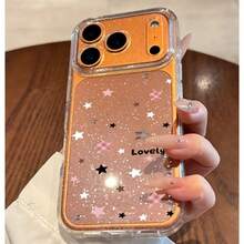 1 Stück glitzernde transparente stoßfeste Schutzhülle für das gesamte Handy, TPU Soft Bumper Cover, kompatibel mit iPhone 17/17 Air/17 Pro/17 Pro Max/16/16 Pro/16 Plus/16 Pro Max 16/15 Pro Max/14 Pro Max/13 Pro Max/12 Pro Max/11 Pro Max/16 Pro Max - Transparent 4 - Übersicht 6