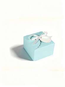 Kraft Paper Candy/Cookie/Chocolate Gift Box With Tag And Ribbon, Suitable For Wedding, Baby Shower, Birthday Party And Other Occasions - Multicolor - View 14