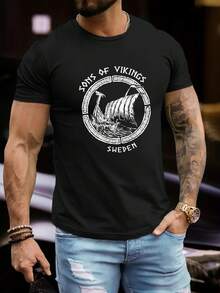 Son Ropa, Zapatos y Joyería Estampados Suecos > Ropa de Hombre > Ropa de Hombre Tallas Grandes > Camisetas, Camisas y Tops de Hombre Tallas Grandes > Camisetas de Hombre Tallas Grandes - Negro - Ver 1