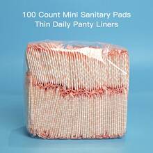 100pcs Women's Daily Ultra Thin Sanitary Pads, 163mm And 190mm Menstrual Pads, Light Absorption, Unscented, Thin Style, Sanitary Napkins, Breathable, Individually Wrapped, Breathable And Snug Fit - Set - View 8