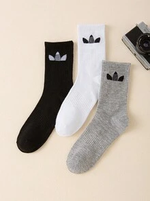 1/3/6雙柔軟透氣中筒襪 - 舒適吸汗，適合日常穿著與運動，男女通用 - 彩色 - 查看 5