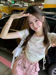 Women Tops - Apricot - View 5