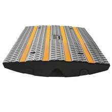 [Free Shipping] Vehicle Threshold Bridge 35x12x2.6 Inch For Loading Dock Warehouse Sidewalk, 15 Ton Capacity High Visibility Reflective Strip Heavy Duty Rubber Structure 1 Pack-XY518542 - Multicolor - View 7