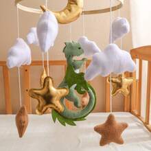 Móvil de cuna hecho a mano para bebé, con tema de animales interesante, desarrollo, mejora la coordinación mano-ojo, adecuado para la decoración de la guardería, mejor regalo para la interacción entre padres e hijos, cumpleaños, Navidad - Multicolor - Ver 5