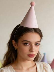 24/18/12/6/1pc Rainbow Theme Multicolor Birthday Party Hats Macaron Shaped Paper Birthday, Party, Anniversary Celebration Hats Gift - Multicolor - View 5