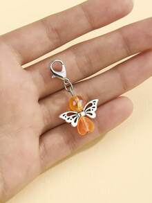1pc DIY Colorful Beaded Angel Pendant, Heart-Shaped Beads Cute Angel Keychain, Creative Gift For Lover, Friend, Girlfriend, Holiday, Festival, Mobile Phone, Car Accessories, Keychain, Small Gift For Events - Multicolor - View 11
