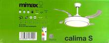 Avant MIMAX LIGHTING VENTILADOR DE TECHO CON LUZ ALTA GAMA CALIMA S. 90 CM / 40 CM aspas plegadas. MEJOR VENTILADOR . SUPER SILENCIOSO, MOTOR DC, ASPAS RETRACTILES, LUZ LED REGULABLES DE 2700K A 6500K (CALIDA, DÍA, FRÍA) INVIERNO/VERANO MANDOS,MEMORIA,TEMPORIZADOR EFICIENCIA ENERGETICA EN C MEJOR CALIDAD GARANTIZADA - Enchufe EU Tipo F(220-240V) - Ver 2