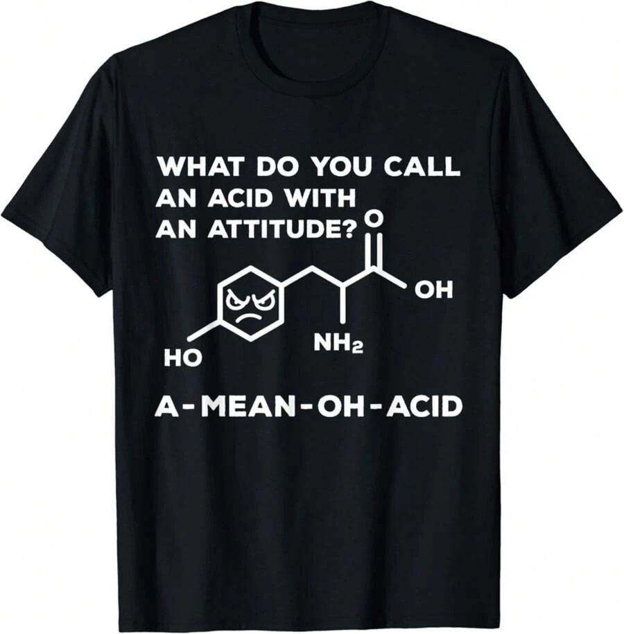 Biochemistry Amino Acid - Biologist Gift Laborant Laboratory Gift Unisex T-Shirt - 黑色 - 查看 1