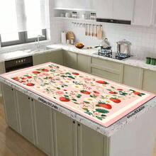 1pc Dish Drying Mat, Coffee Machine Pad, Fresh Strawberry & Daisy Floral Pattern Absorbent Draining Mat, Suitable For Dining Table, Coffee Bar, Kitchen Counter, Decorative & Practical Multipurpose Drainage Pad, Household Gift, Tabletop Decor - XYLSD-430 - View 8