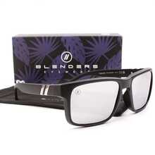 Blender Blue Mirror Glasses Men Polarized Eyewear Vintage Fashion Square Men'S Glasses 8801 K8YW - C2 黑藍色 - 查看 9