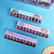 Bộ 10 cuộn băng dán nhật ký nhóm nữ K-Pop, nhãn dán trang trí PET & Washi dễ thương, phụ kiện làm scrapbook DIY, quà tặng fan merch, văn phòng phẩm kawaii - Nhiều màu - Xem 5