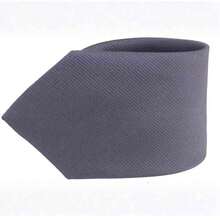 Set Of 5 Light Gray Formal Ties For Groomsmen, Weddings, Events, And Conferences - 鉛灰色 - 查看 4