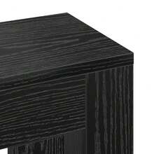 vidaXL Heizkörperverkleidung, Schwarzeiche, 104 x 20 x 82 cm, Holzwerkstoff - Schwarz - Übersicht 6