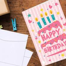 12pcs Adult Birthday Greeting Card Set With Envelopes - Blank Universal Birthday Cards For Office Use - 12 Cards + 12 Envelopes - View 4