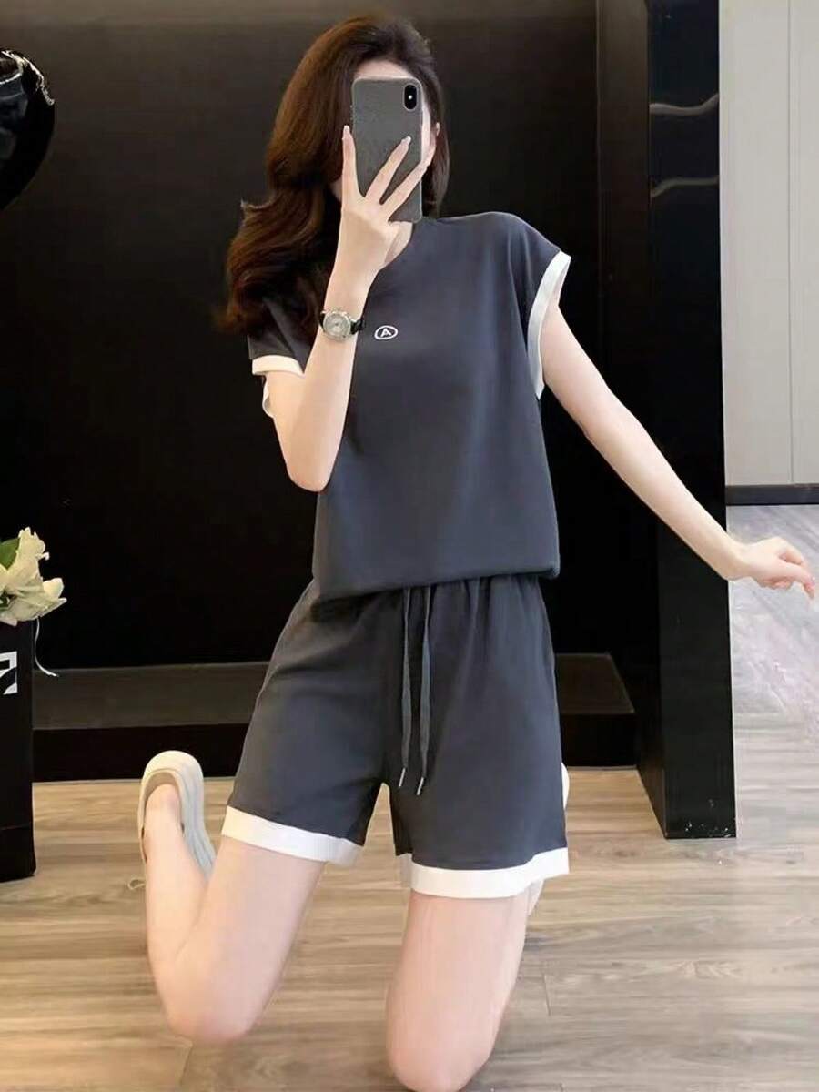 Women Two-Piece Outfits - Grey - View 1