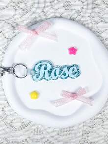 Personalized Custom Name Glowing Cute Acrylic Keychain, Graduation Season Back To School Gift - Custom Made - View 4