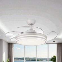 Avant MIMAX LIGHTING VENTILADOR DE TECHO CON LUZ ALTA GAMA CALIMA S. 90 CM / 40 CM aspas plegadas. MEJOR VENTILADOR . SUPER SILENCIOSO, MOTOR DC, ASPAS RETRACTILES, LUZ LED REGULABLES DE 2700K A 6500K (CALIDA, DÍA, FRÍA) INVIERNO/VERANO MANDOS,MEMORIA,TEMPORIZADOR EFICIENCIA ENERGETICA EN C MEJOR CALIDAD GARANTIZADA - Enchufe EU Tipo F(220-240V) - Ver 8