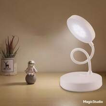 Led Touch Table Lamp, Study Desk Light With Eye Protection, Usb Charging, For Dormitory, Bedroom, Home - White - View 8