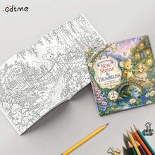 GDTME MIMI MOUS&THUMBELINA:1本成人與青少年著色本,可愛的米米鼠與拇指姑娘童話花園圖案。120gsm厚紙,24頁。透過著色緩解壓力。非常適合作為禮物、家居裝飾、家庭活動和派對贈品。 - 填色本 - 查看 6