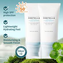 SKIN1004 水基護膚舒緩修復積雪草玻尿酸防曬精華 2入 50ml*2 SPF50+PA++++ 高倍防曬 輕盈快乾 不泛白 保濕穩定 適合敏感肌 - 積雪草透明酸C水感防曬精華雙支裝50ml*2 - 查看 7
