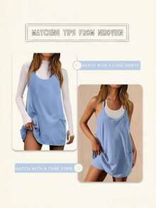 Women Two-Piece Outfits - Blue - View 4