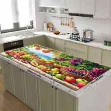 1 pieza Estera de secado de platos, Estera para máquina de café, Almohadilla de drenaje de alta absorción, Adecuada para cocina, mesa de comedor, cafetería, con elegante patrón de frutas y paisaje marino, Absorción rápida de agua, Mantiene la superficie limpia, Artículo doméstico práctico, Estera de drenaje multiusos, Regalo para el hogar, Decoración de mesa - XYLSD-427 - Ver 8