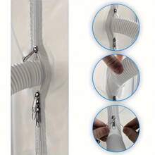 Strip Segel Pintu Layar Berresleting untuk AC Portabel dan Pengering Pakaian - Kompatibel dengan Pintu Geser AC Portabel Seri Pintu Dorong-Tarik Berresleting - Putih - View 9
