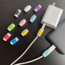 5/10/20/30/50pcs Candy Color Data Cable Protector, Silicone Anti-Bending Charging Cable Sleeve, Universal Anti-Aging & Anti-Crack Protector, Multiple Colors Available - Multicolor - View 10