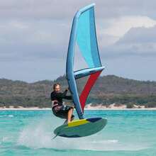 Inflatable Wind Surf Sail, 45.21ft² Oxford Cloth PVC Windsurfing Sail With 360° Rotatable Base, Double Air Chamber Leakproof Air Valve, Lightweight Portable With Backpack & Inflatable Pump - Blue - View 5