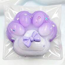 1pc Caramel Gradient Cat Paw Squeeze Toy | Cat Paw Squeeze Toy | A Soothing Sensory Toy, Perfect As A Classroom Reward Or Party Gift. Suitable For Children And Adults, A Top Choice For Birthday/Christmas/Halloween Holiday Gifts. - Multicolor - View 12